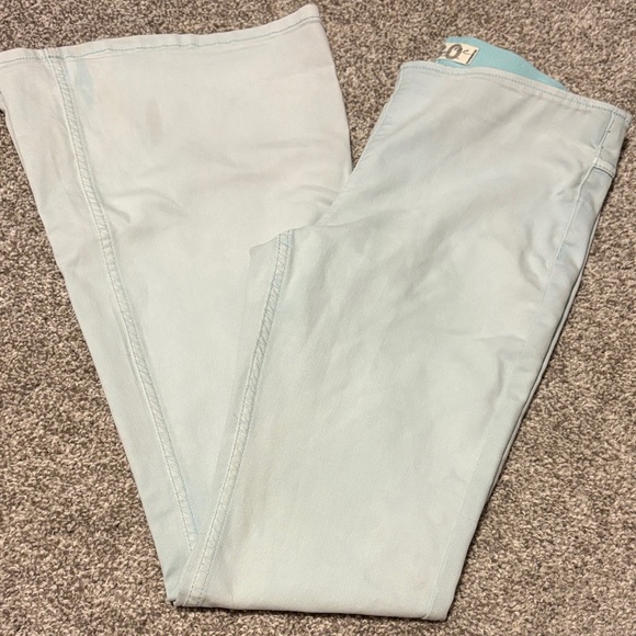 We The Free Free People Blue Flare Jeans - Picture 1 of 7
